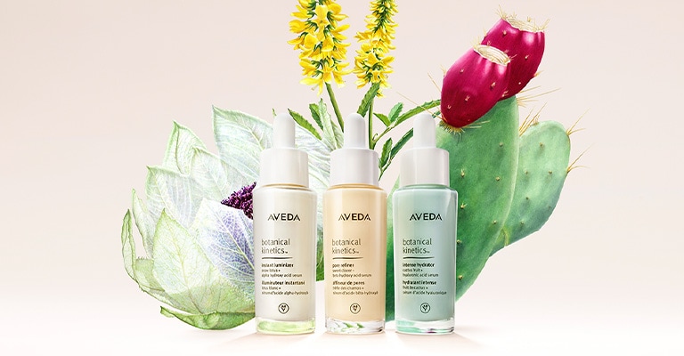 Botanical kinetics serums voor hydratatie, glans en verfijning van poriën