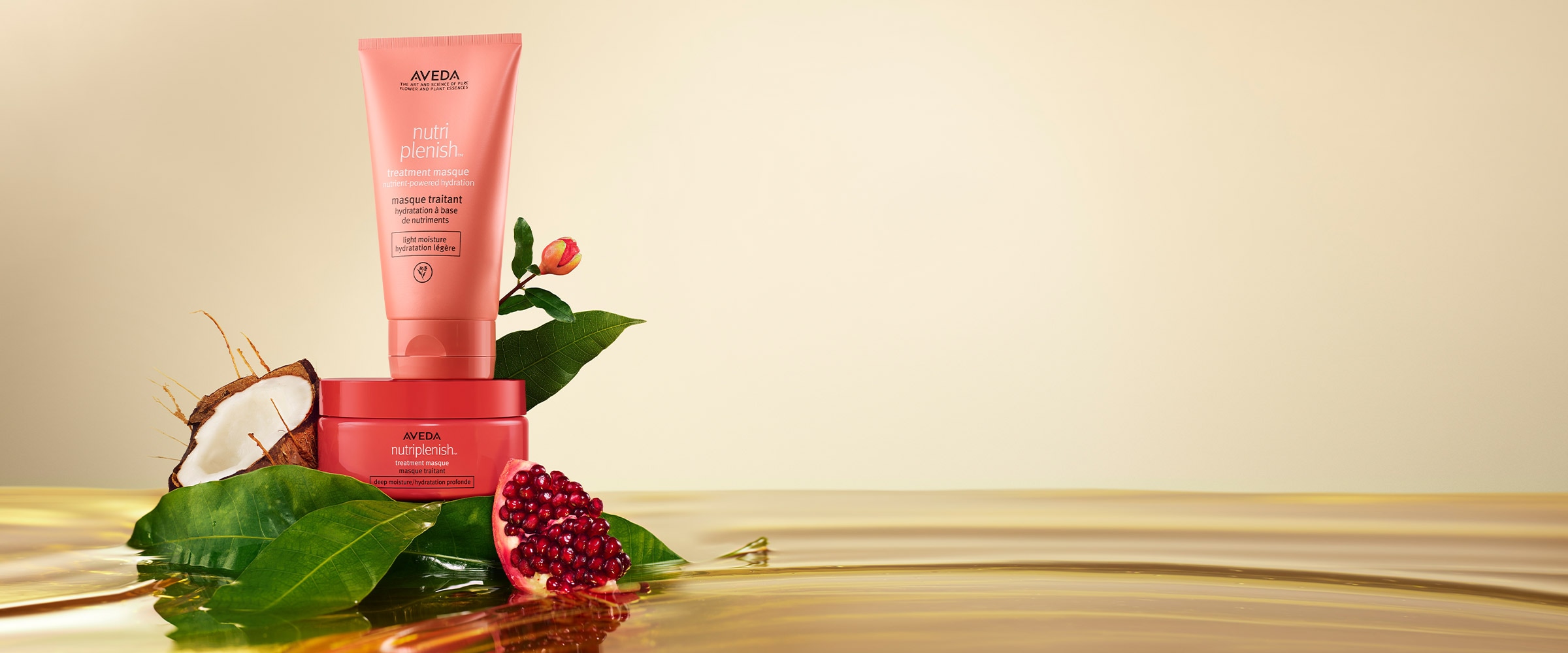 nutriplenish verzorgende haarmaskers - voedende hydratatie voor alle haartypes en -texturen.