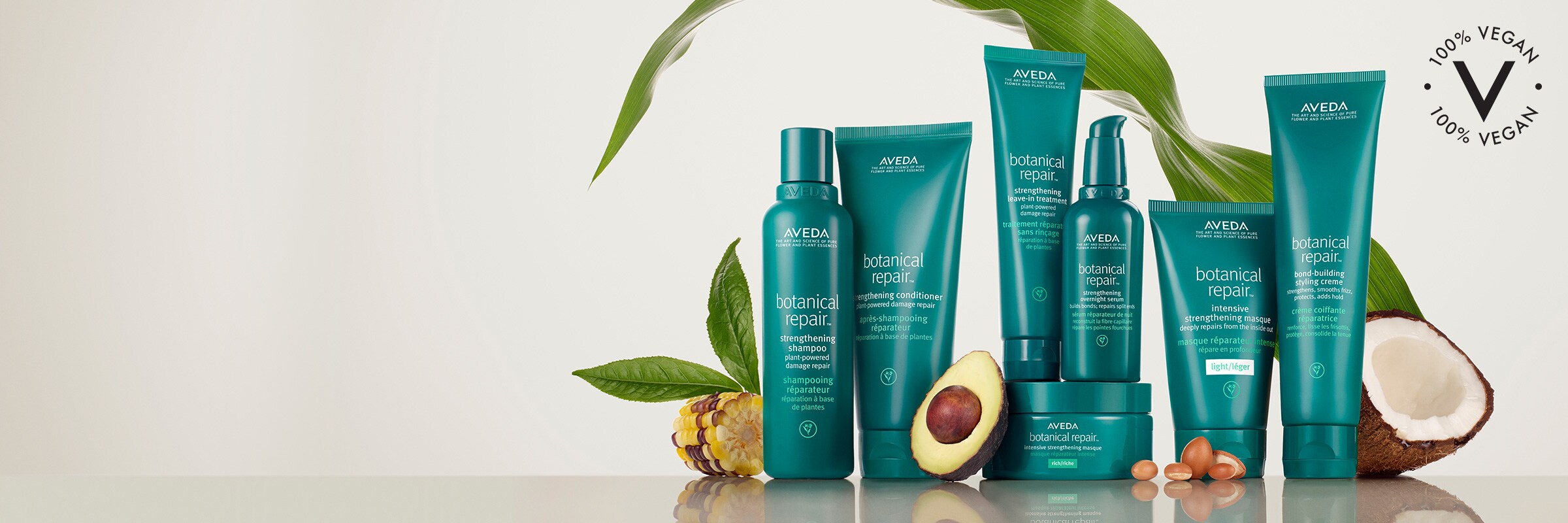 Shop plant powered, bond-building treatment to strengthen and repair damaged hair.